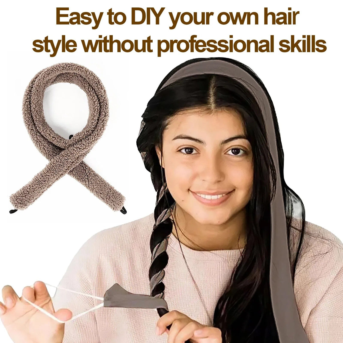 Satin Heatless Curler
