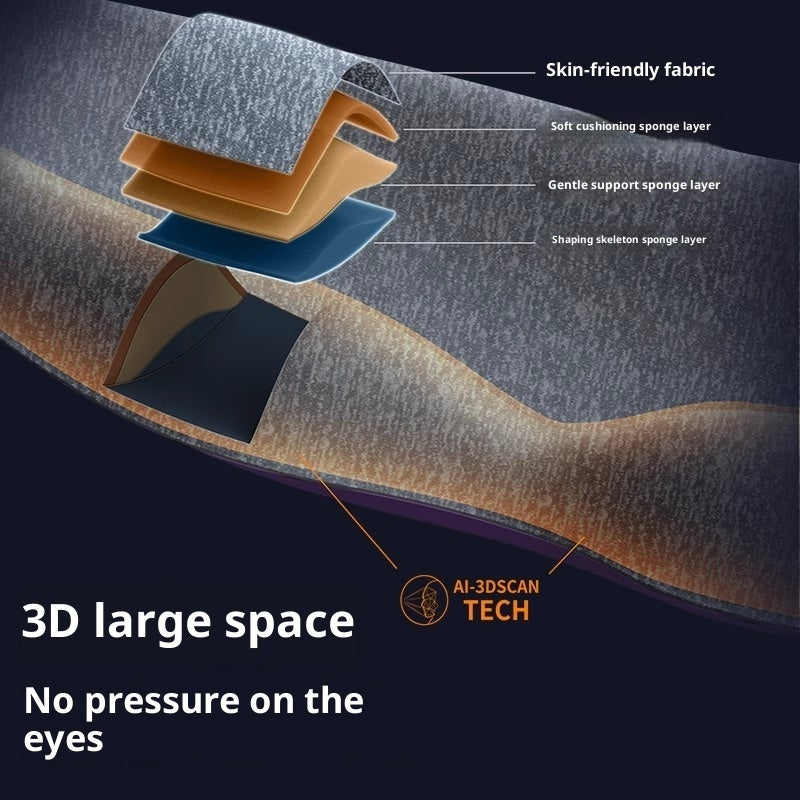 3D Contoured Blackout Sleep Mask