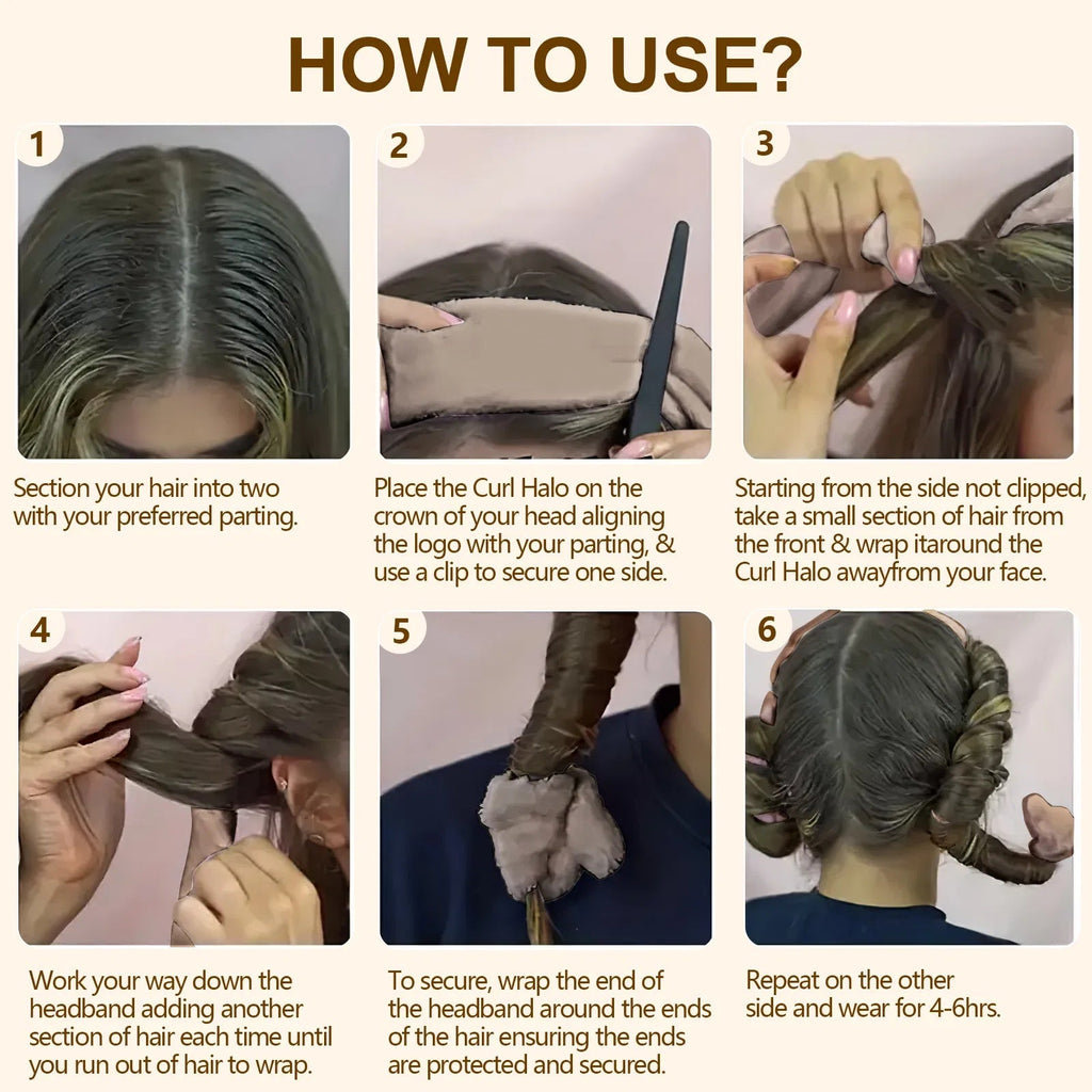 Satin Heatless Curler