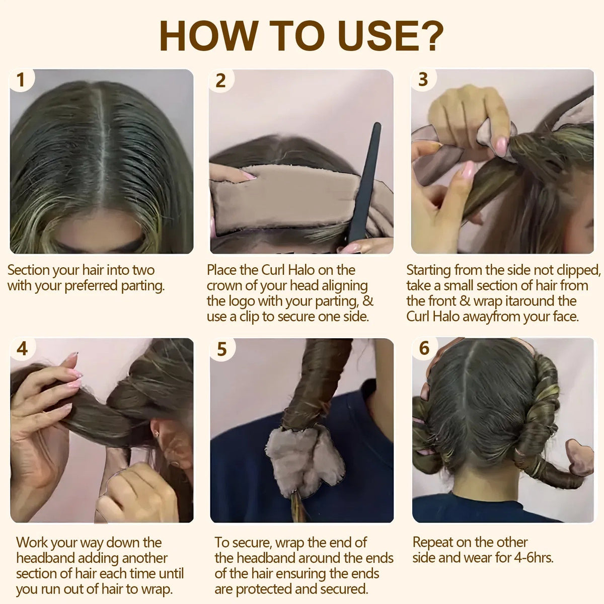 Satin Heatless Curler