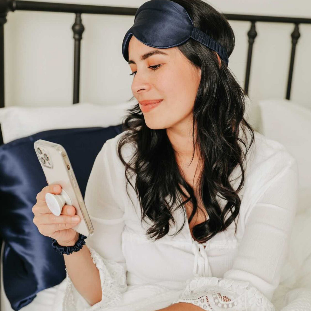 Mulberry Silk Sleep Mask – Navy